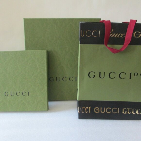 5 PC GUCCI GIFT BOX & BAG BUNDLE - Picture 3 of 16